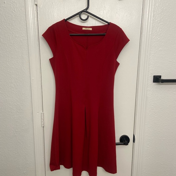 bebonnie Dresses & Skirts - Elegant Red Midi Dress